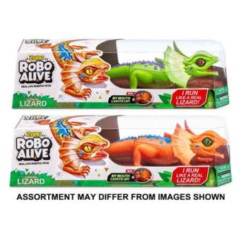 ZURU Robo Alive Light-Up Frill Neck Lizard assorted