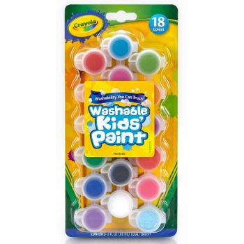 Crayola 18 Kidâ€™s Poster Paints with brush