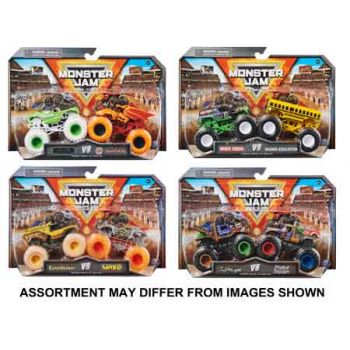 Monster Jam 1:64 Diecast Trucks 2pk assorted ( ONLY SOLD in Carton of 5 )