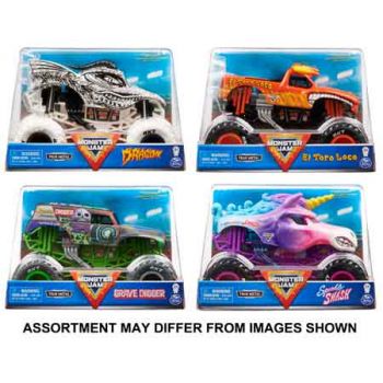 Monster Jam 1:24 Diecast Trucks assorted ( ONLY SOLD in Carton of 4 )