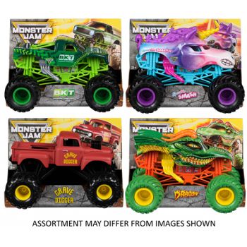 Monster Jam 1:24 Diecast Trucks assorted ( ONLY SOLD in Carton of 4 )