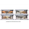 Farm Animals 4 Cows & Sheep with Figure & accessories assorted