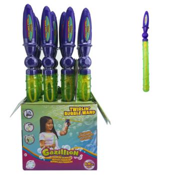 Gazillion Bubbles Twirlin Bubble Wand ( ONLY SOLD in Display of 12 )