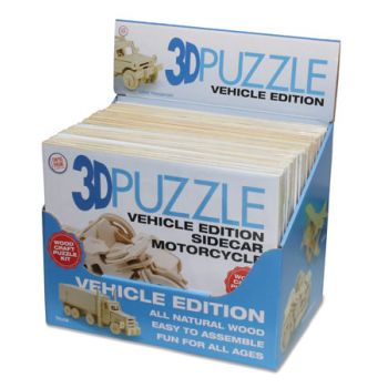 3D Puzzle - Transport assorted ( ONLY SOLD in Display of 24 )
