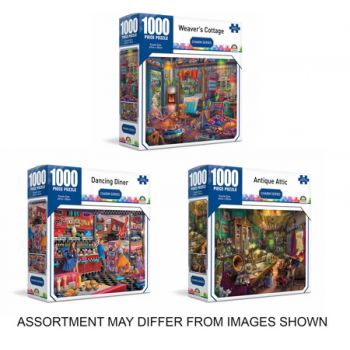Crown 1000pce Puzzle â€“ Charm Series 3 assorted ( ONLY SOLD in Carton of 6 )
