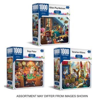 Crown 1000pce Puzzle â€“ Radiant Series 2 assorted ( ONLY SOLD in Carton of 6 )