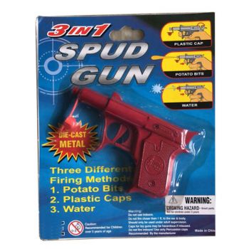 Diecast 3 in 1 Spud Gun