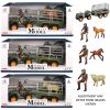 Farm Animals Vehicle & Trailer with Horse & Figure assorted