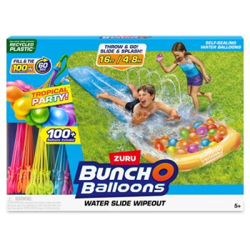 Zuru Bunch O Balloons Tropical Party Water Slide with 100 Water Balloons Zuru Bunch O Balloons Tropical Party Water Slide with 100 Water Balloons