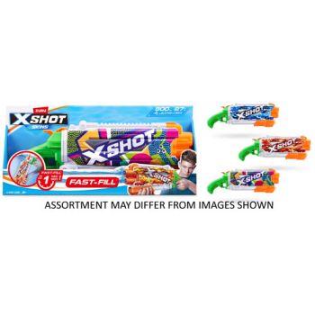 Zuru XSHOT Fast Fill Skins Water Gun - Pump Action Assorted