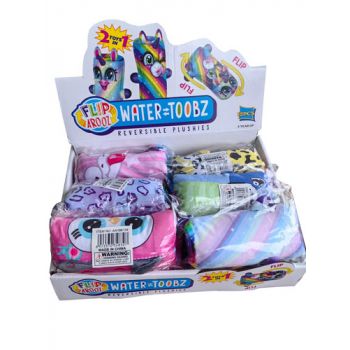2-1 Water Toobz Reversible Plushies assorted ( ONLY SOLD in Display of 12 ) ( was RRP $9.99 )