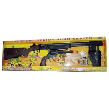 Battery Operated Cowboy Rifle & Pistol Set