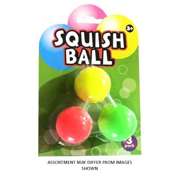 Squish Balls assorted ( ONLY SOLD in Display of 24 )