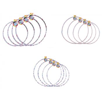 Hip Hoops assorted sizes ( ONLY SOLD in Display of 24 )