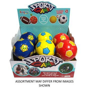 Soccerball PU assorted ( ONLY SOLD in Display of 12 )