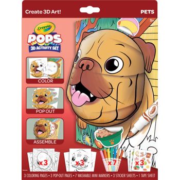 Crayola POPS 3D Activity Set - Pets