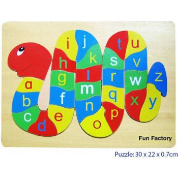 Fun Factory Wooden Puzzle Alphabet Snake