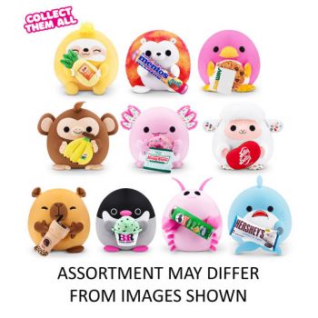 "ZURU Snackles Core Licensed Plush 8"" WAVE 2 assorted ( ONLY SOLD in Carton of 12 )"