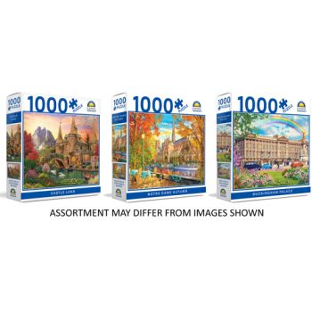 Crown 1000pce Puzzle â€“ Castles & Cottages Series 2 assorted ( ONLY SOLD in Carton of 6 )