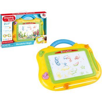 Colour Magnetic Drawing Board with Handle Small