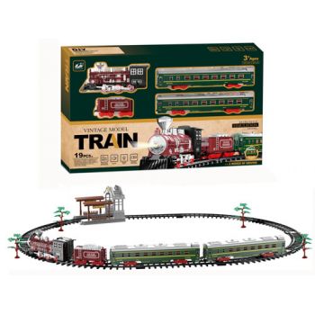 Battery Operated Vintage Model Train Set 19pc ( was RRP $59.99 )