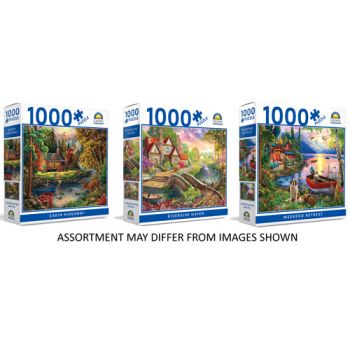 Crown 1000pce Puzzle â€“ Landscape Series 2 assorted ( ONLY SOLD in Carton of 6 )