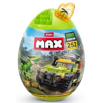 ZURU MAX Build Dino Escape Egg Capsule 252 Bricks ( was RRP $22.99 )
