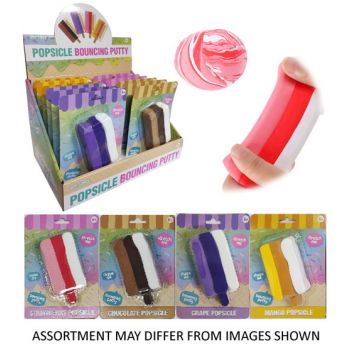 Popsicle Bouncing Putty assorted ( ONLY SOLD in Display of 12 )