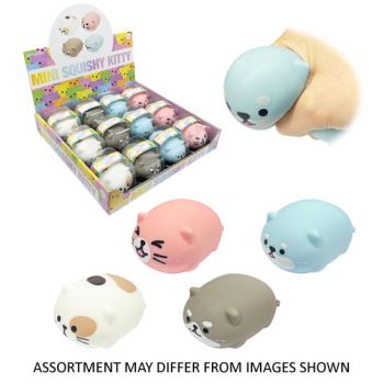 Mini Squishy Kitty 6cm assorted ( ONLY SOLD in Display of 12 )