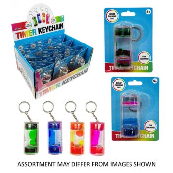 Timer Keychain assorted ( ONLY SOLD in Display of 24 )