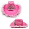 Cowboy Hat Pink Feather