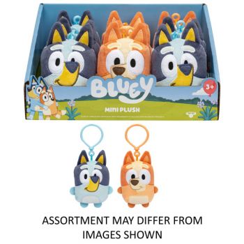 Bluey Mini Bagtag Plush Single Pack assorted ( ONLY SOLD in Display of 9 )