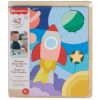 Fisher Price Wooden Space Puzzle Blocks