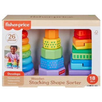Fisher Price Wooden Stacking Shape Sorter