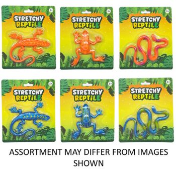 Stetchy Reptile assorted ( ONLY SOLD in CARTON of 24 )