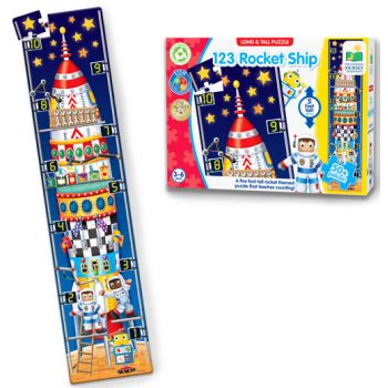 Learning Journey Long & Tall Puzzles - 123 Rocketship