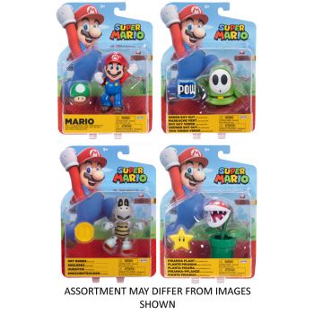 "Nintendo Super Mario 4"" Figures assorted WAVE 40 ( ONLY SOLD in Carton of 12 )"