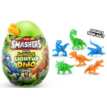 ZURU Smashers Jurassic Light-Up Nano Egg ( ONLY SOLD in Display of 8 )