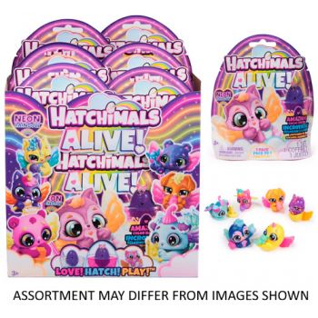Hatchimals Alive Neon Rainbow 1pk assorted ( ONLY SOLD in Display of 18 ) ( was RRP 48.99 )