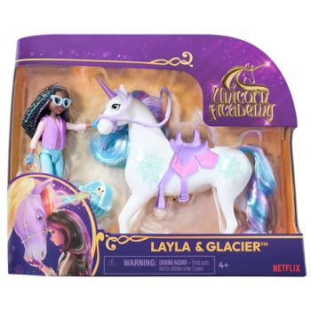 Unicorn Academy Small Doll Layla & Glacier ( was RRP $29.99 )