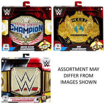 WWE Championship Belt assorted ( ONLY SOLD in Carton of 4 )