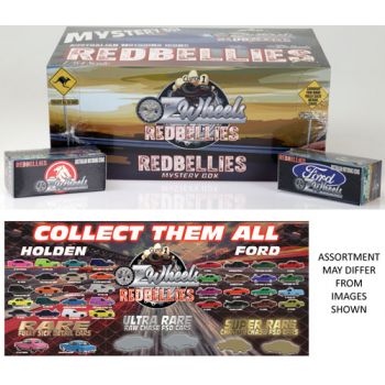 Oz Wheels 1:64 RedBellies Mystery Boxes assorted ( ONLY SOLD in Display of 36 )