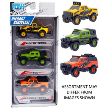 Mighty Fleet Diecast 3pk #3 assorted ( ONLY SOLD in Carton of 6 )