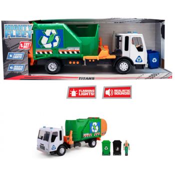 Mighty Fleet Titans Go Green Garbage Truck