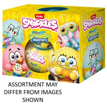 "ZURU Snackles 5"" Capsule Spongebob Squarepants assorted ( ONLY SOLD in Display of 15 )"