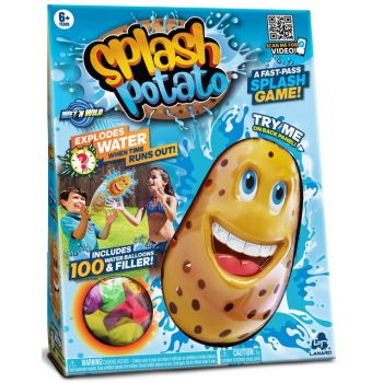 Splash Potato with 100 water balloons