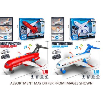 Airplane Friction with 2 Vehicles with Lights & Sounds assorted