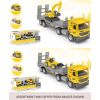 Pull Back Transport Construction Truck with Vehicle 25cm Diecast