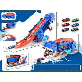 Dinosaur Storage Race Track wth Vehicles assorted
