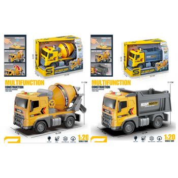 Construction Vehicles 18cm with Lights & Sounds assorted